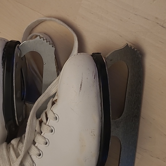 NWOT VTG Lange Libra White Leather Womens Iceskates/Figureskates - Picture 16 of 17